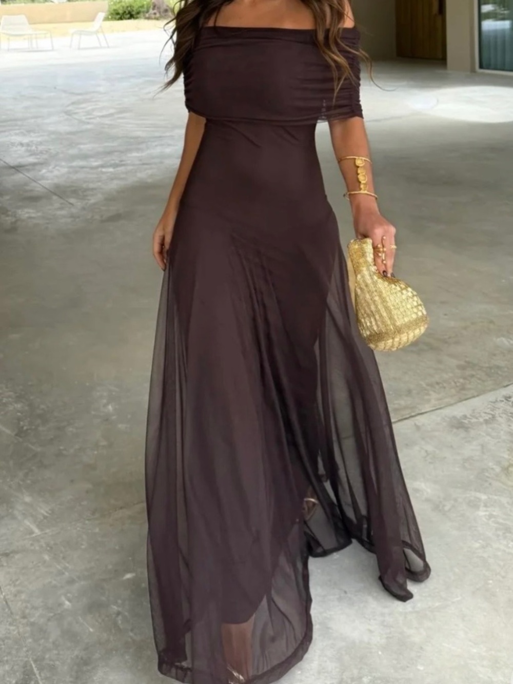 TOLEDO ONE SHOULDER MASH MAXI DRESS